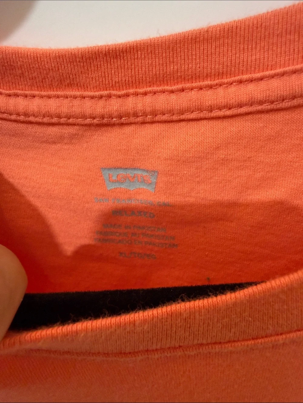 Levi's Orange Logo Crew Tee